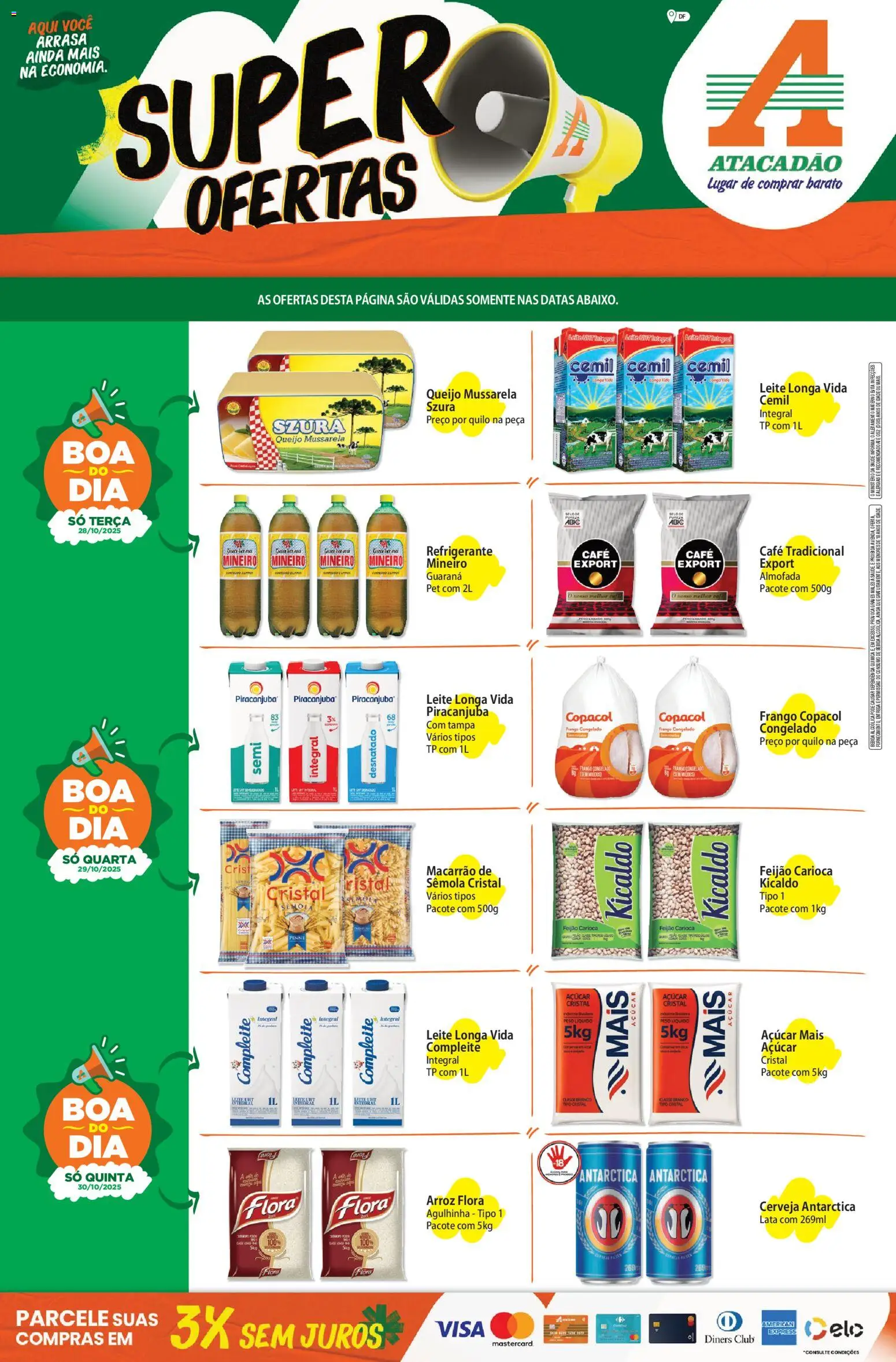 Pré-Visualização do folheto "Ofertas - DF" da loja Atacadão válido a partir de 28/10/2025