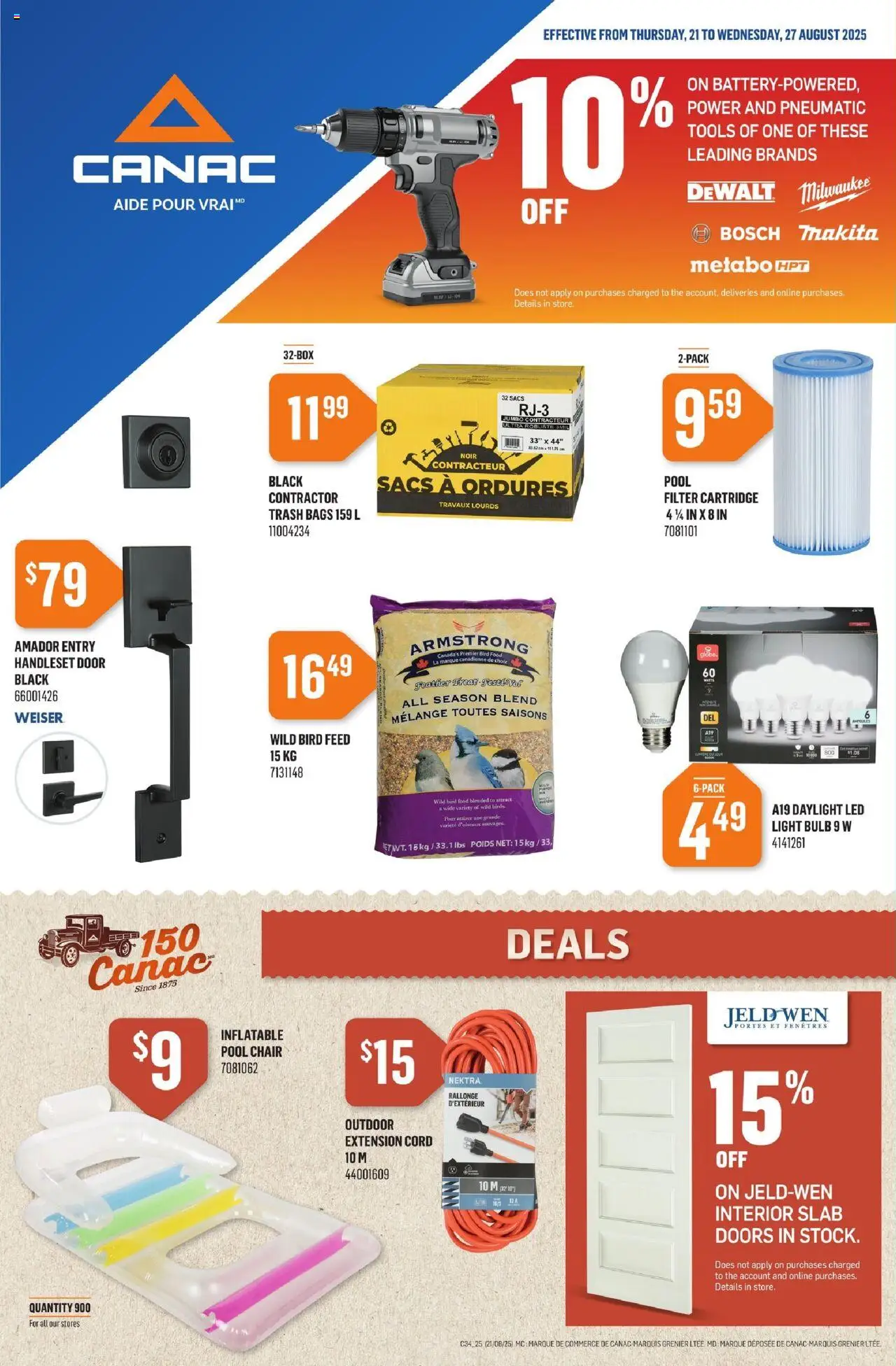 Canac flyer valid from Aug 21, 2025 - page number 1