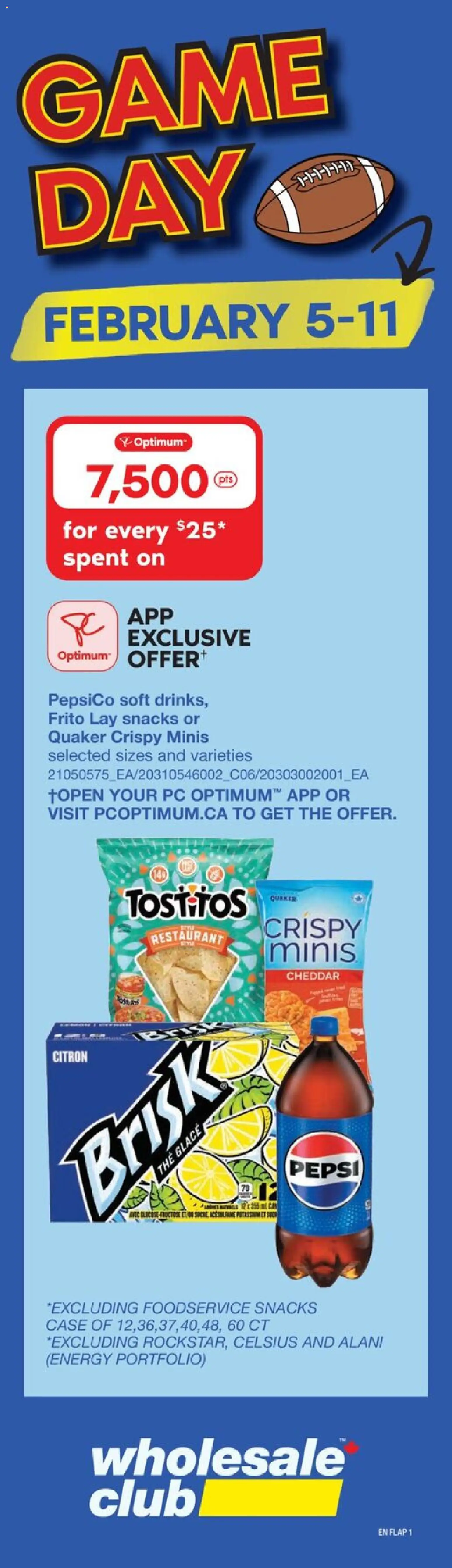 Preview of leaflet Weekly flyer / circulaire from shop Wholesale Club is valid from Jan 29, 2026