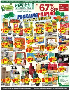 Preview of leaflet Weekly Flyer - Mississauga from shop Btrust Supermarket is valid from Jul 25, 2025