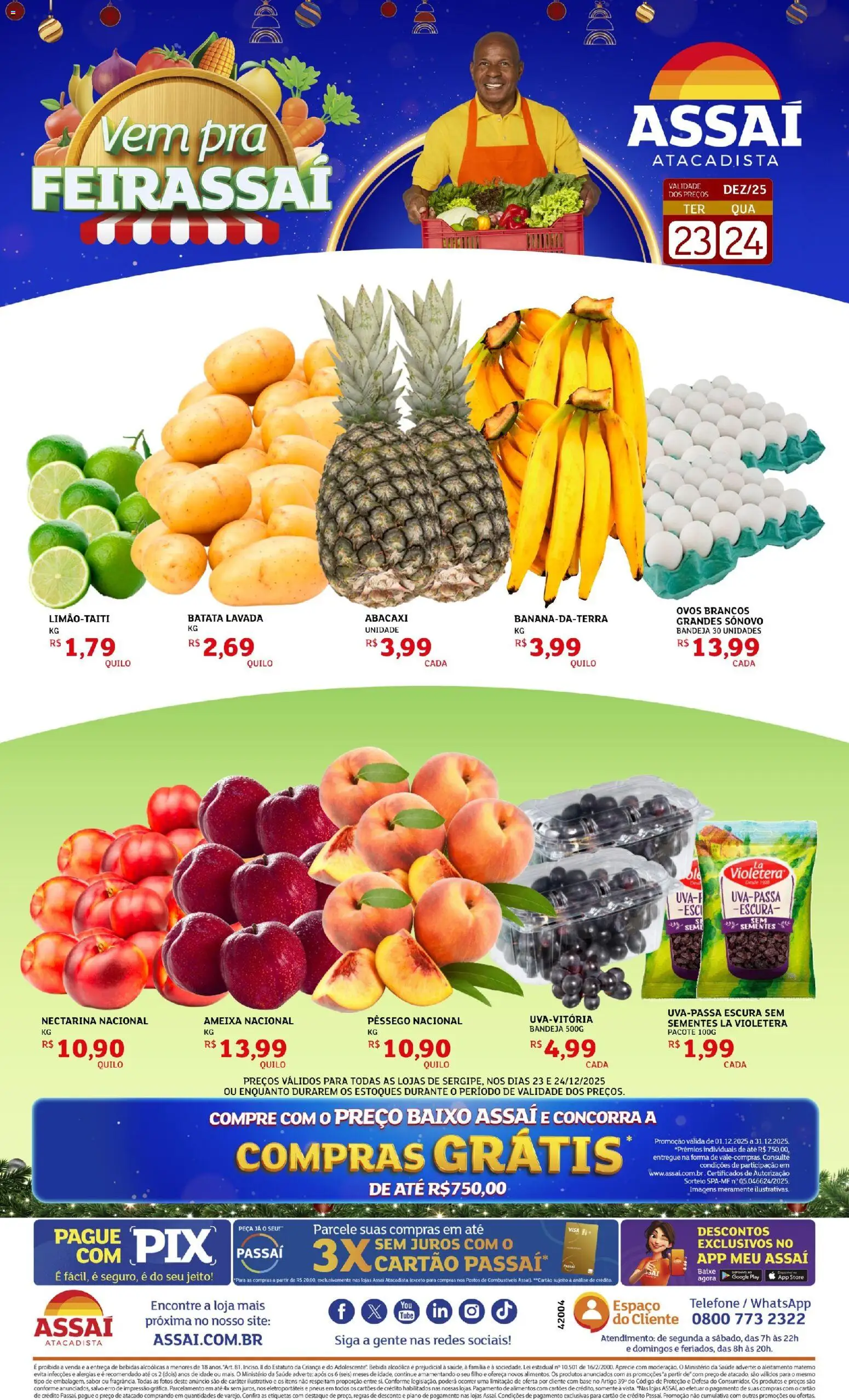Pré-Visualização do folheto "Encarte - SE" da loja Assaí Atacadista válido a partir de 23/12/2025