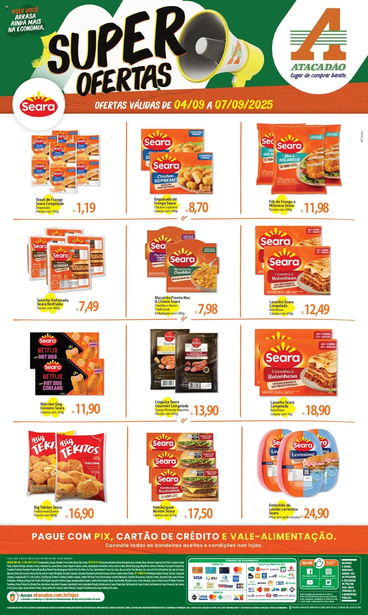 Atacadão folheto "Ofertas - SP" válido a partir de 04/09/2025 - número de página 1