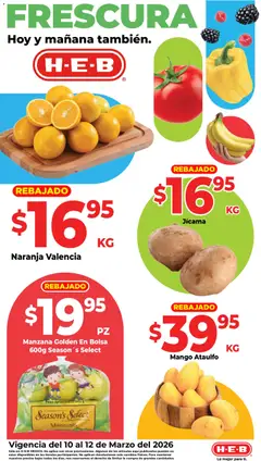 Vista previa las ofertas de la tienda H-E-B - H-E-B folleto Frutas y venduras desde el 10/03/2026 