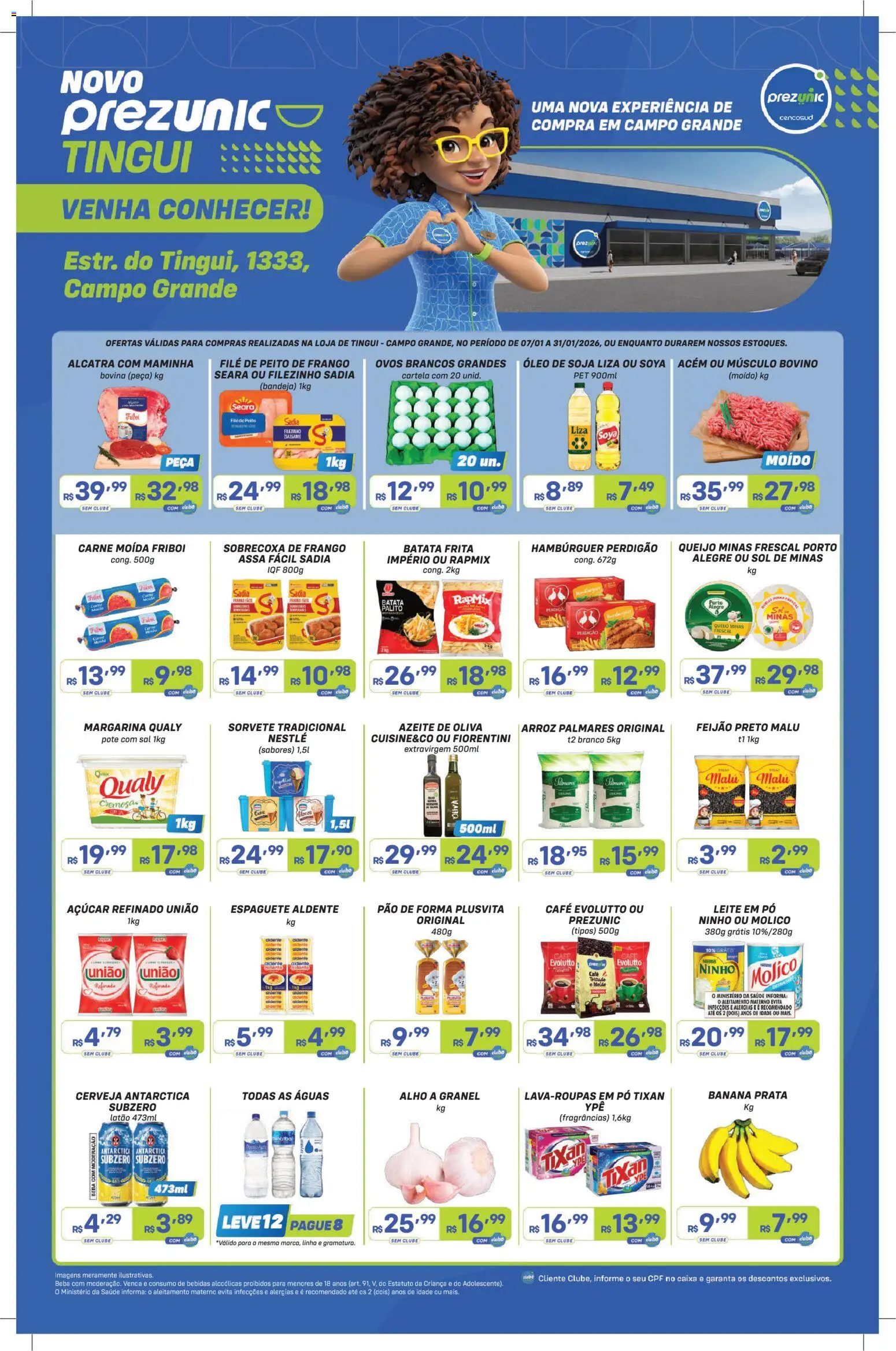 Pré-Visualização do folheto "Encarte Tingui " da loja Prezunic válido a partir de 07/01/2026