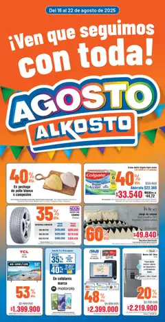  Vista previa del prospecto Catálogo Alkosto del almacen Alkosto válida del 16/08/2025 al 22/08/2025