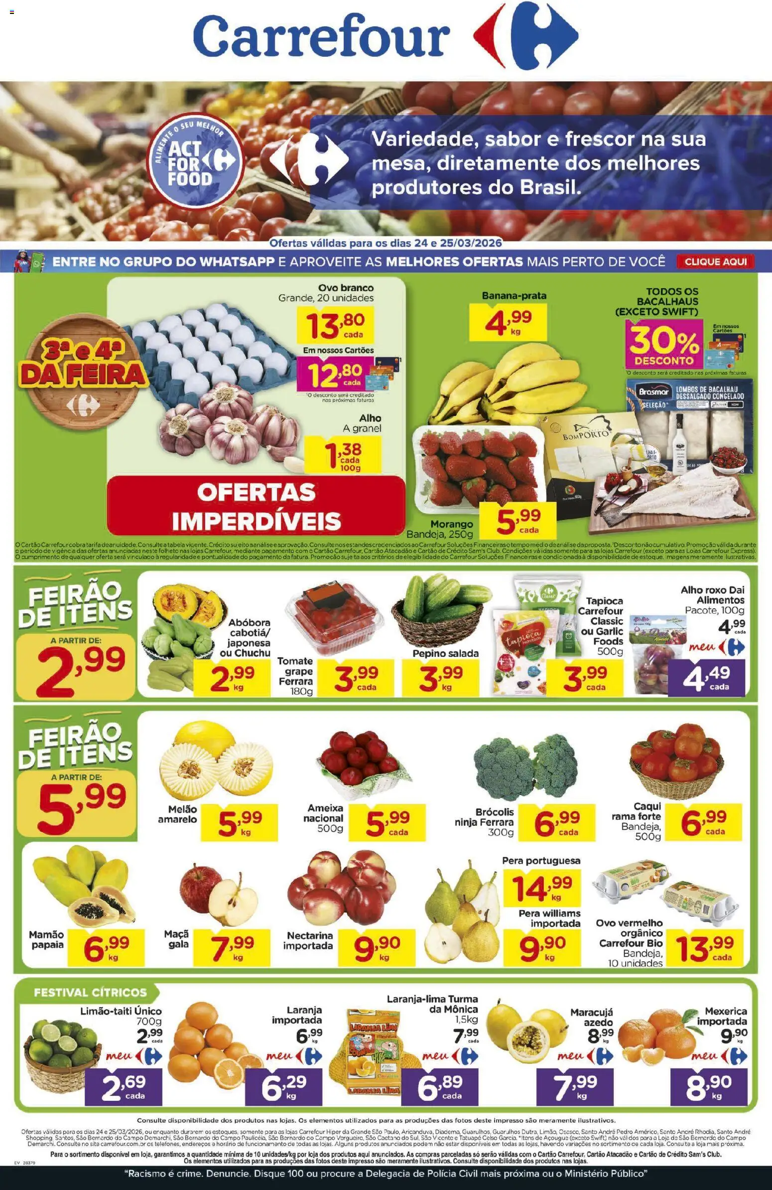 Pré-Visualização do folheto "Carrefour ofertas Feira" da loja Carrefour válido a partir de 24/03/2026