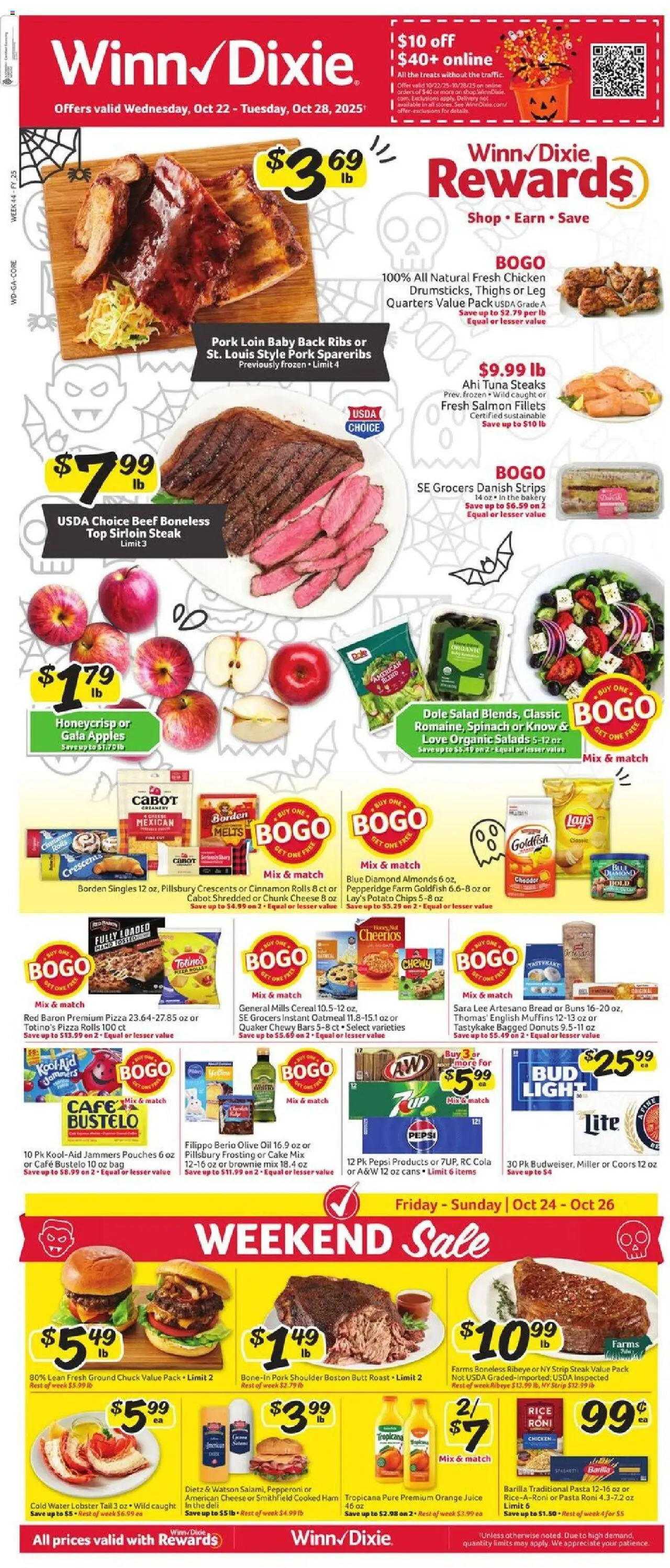 Winn Dixie Weekly Ad from 10/22/2025 - Flyer - Page number 1