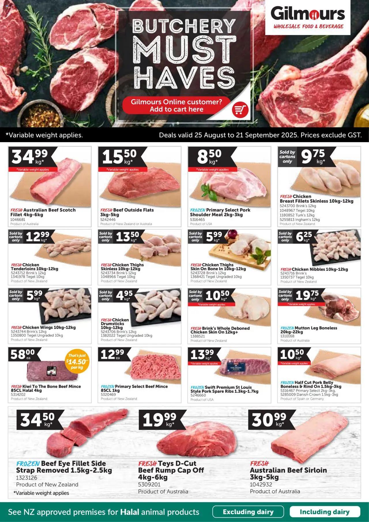 Catalogue Gilmours catalogue valid from 25 Aug 2025 - page 1
