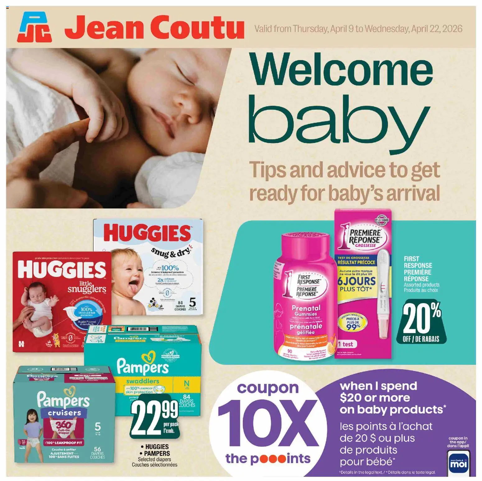 Preview of leaflet Jean Coutu - Mom Baby Book from shop Jean Coutu is valid from Apr 09, 2026