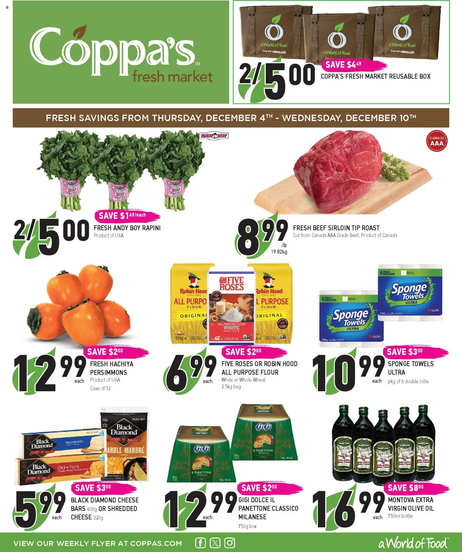 Preview of leaflet Weekly flyer / circulaire from shop Coppas Fresh Market is valid from Dec 04, 2025