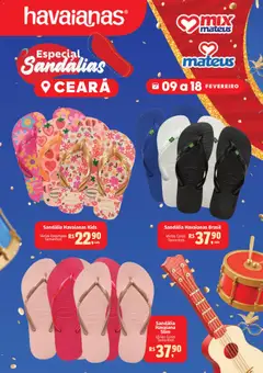 Pré-Visualização do folheto "Ofertas Especial Havaianas" da loja Mateus válido a partir de 09/02/2026