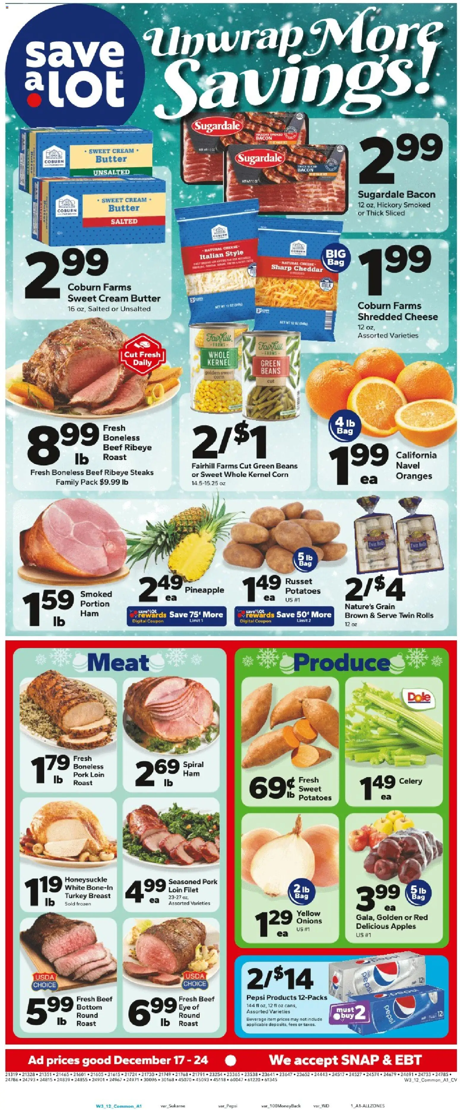 Ad Preview of Save a Lot Weekly Ad from 12/17/2025