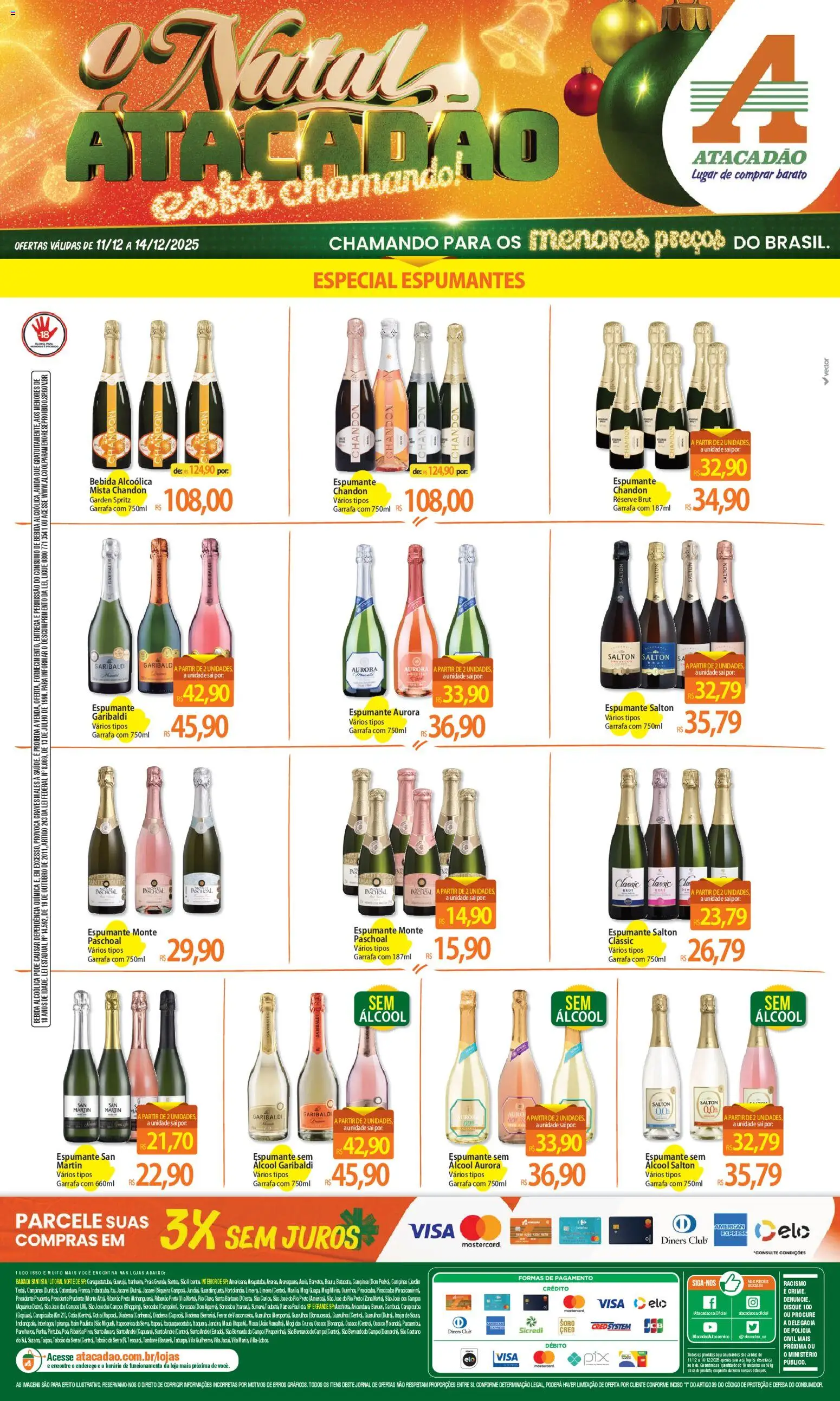 Pré-Visualização do folheto "Ofertas - SP" da loja Atacadão válido a partir de 11/12/2025