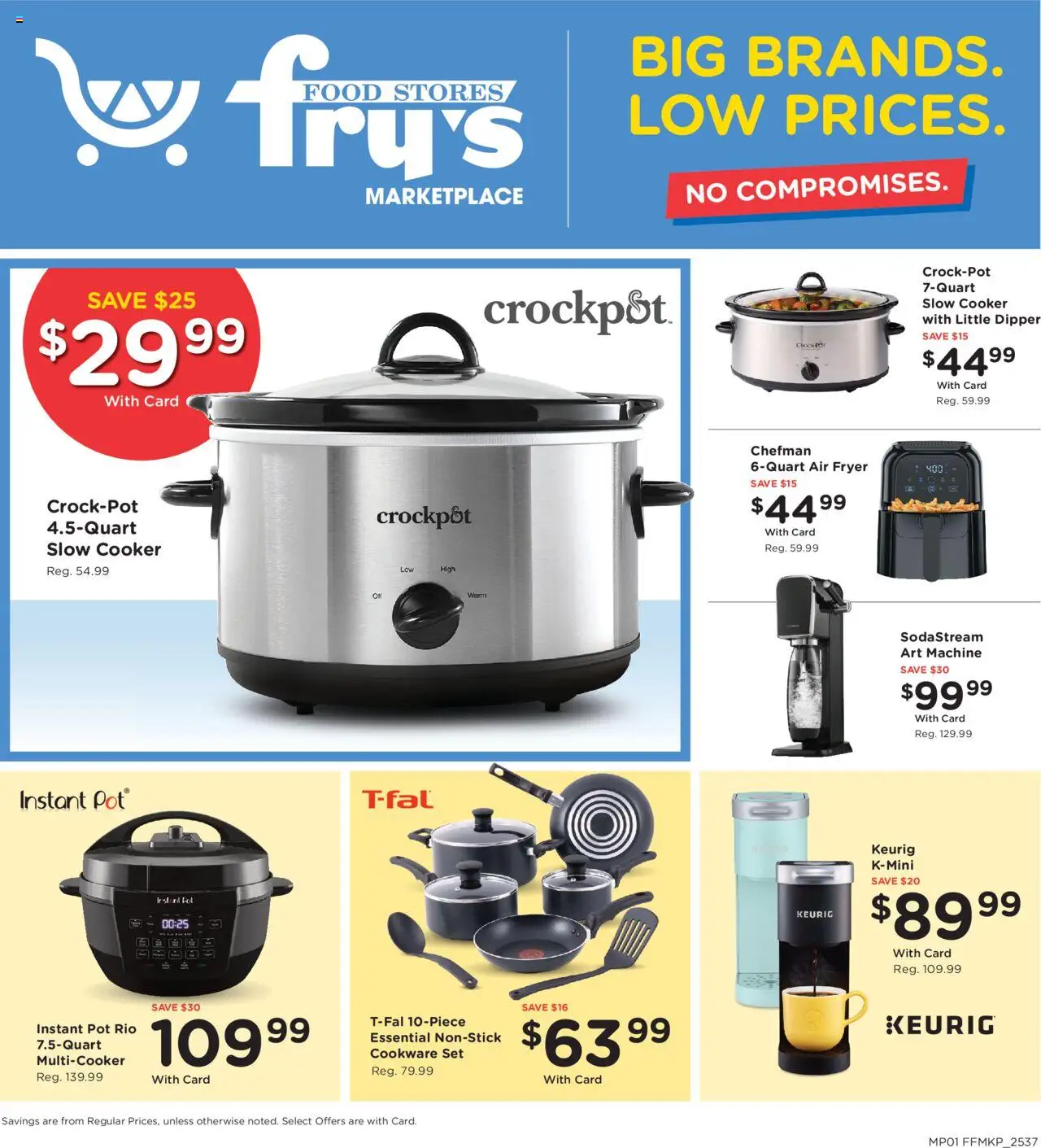 Fry's Food Home & Apparel from 10/15/2025 - Flyer - Page number 1 - Air fryer, Slow cooker, Fryer, Cookware set, Cooker