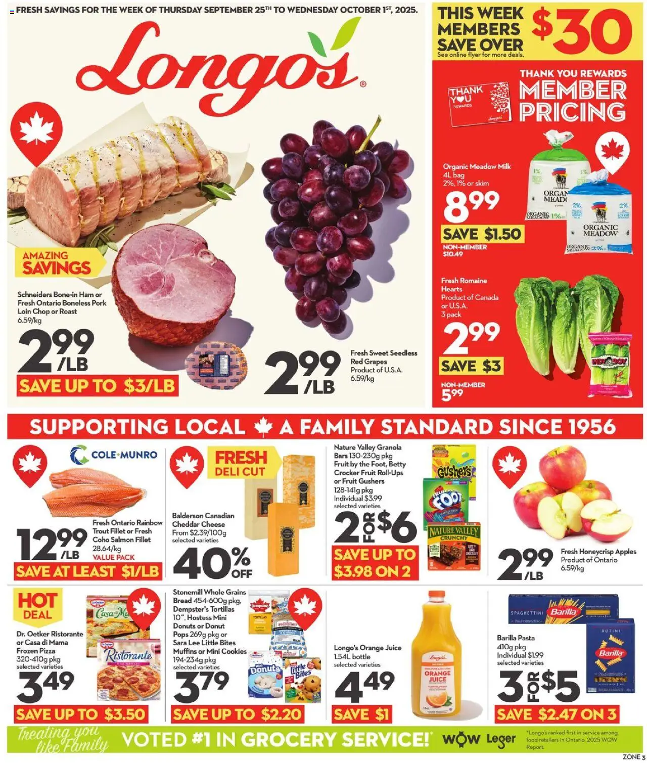 Longo's flyer valid from Sep 25, 2025 - page number 1
