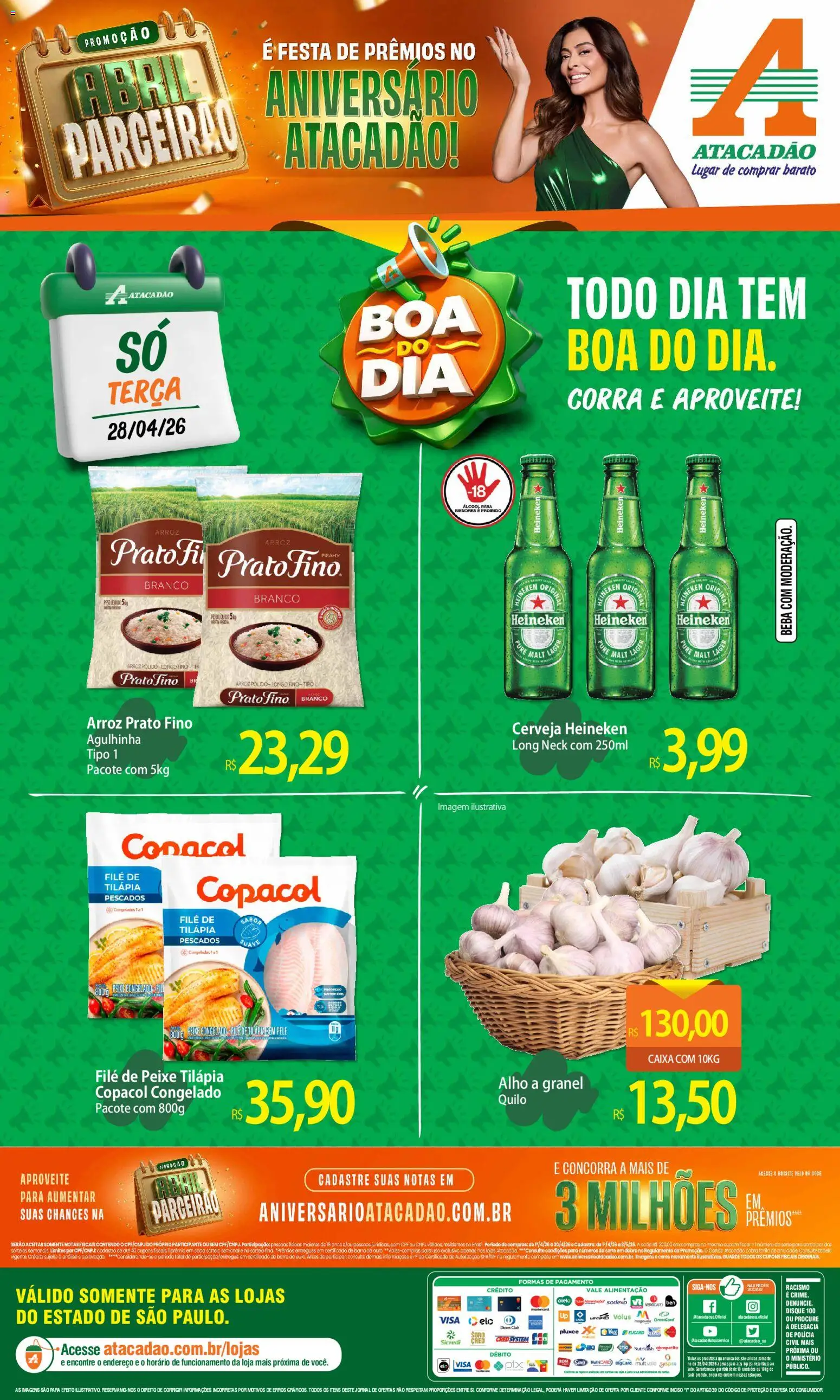 Pré-Visualização do folheto "Atacadão ofertas - SP" da loja Atacadão válido a partir de 28/04/2026