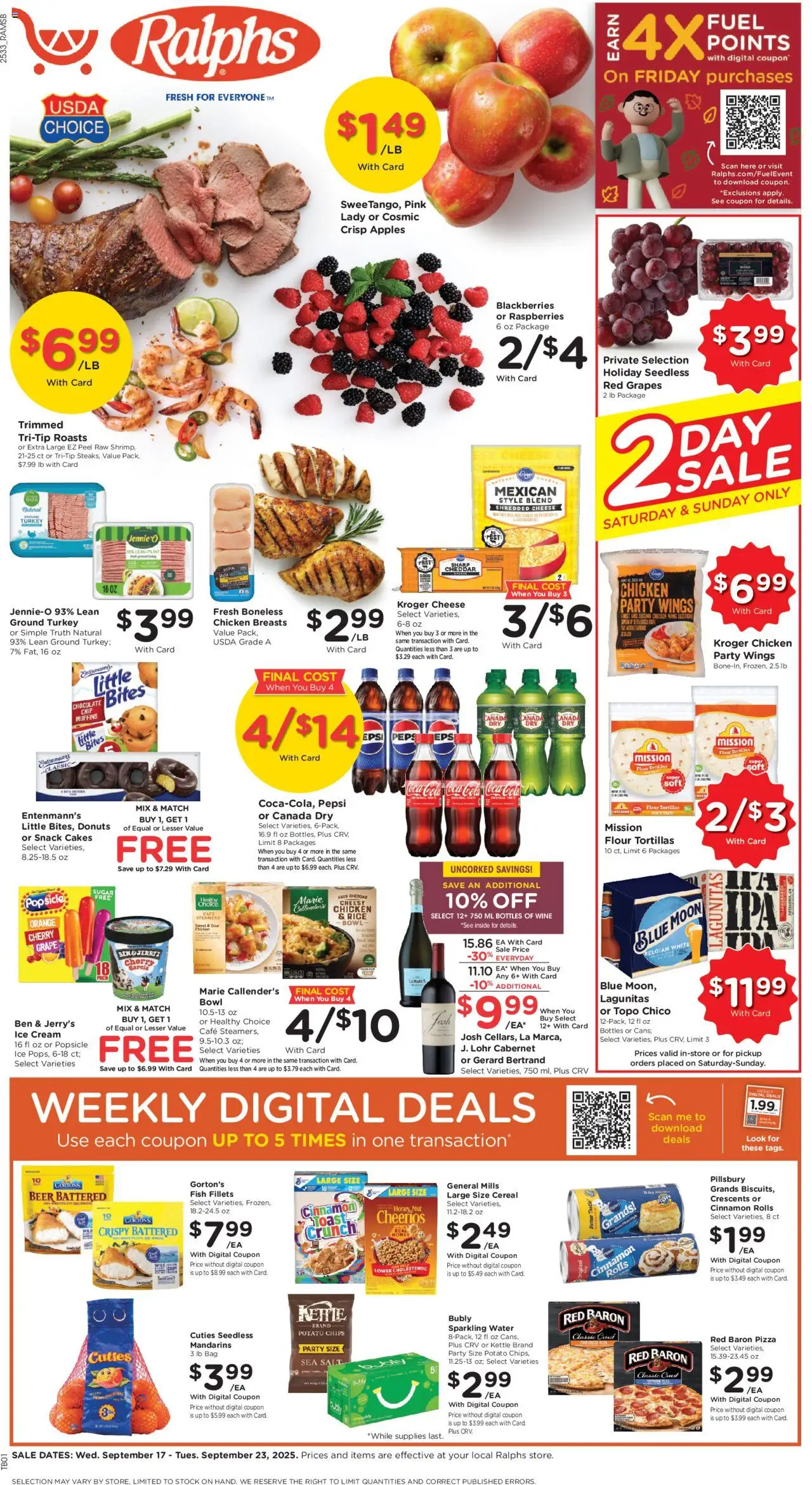 Ralphs Weekly Ad from 09/17/2025 - Flyer - Page number 1
