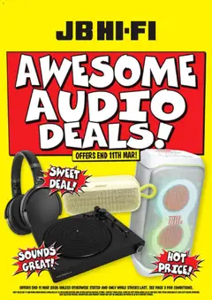 Preview of catalogue JB Hi-Fi catalogue from shop JB Hi-Fi valid 5 Mar 2026