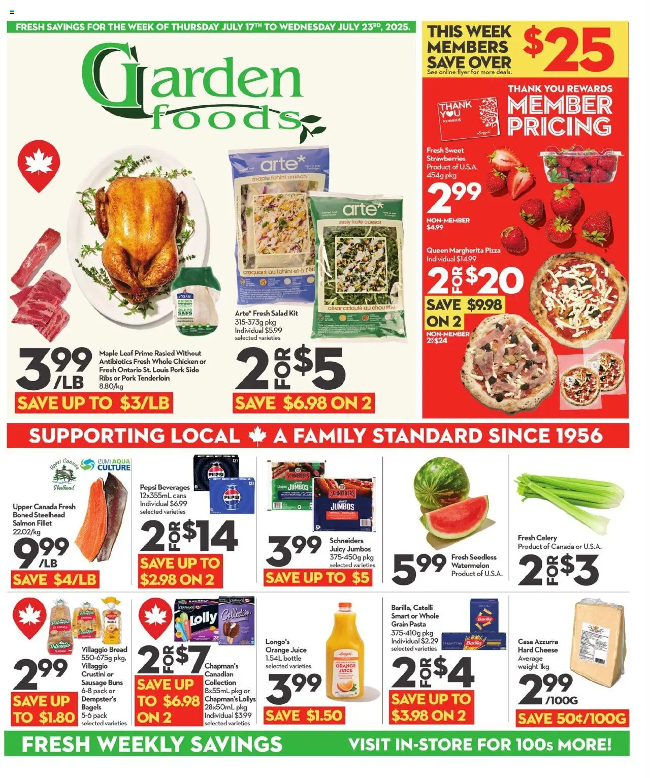 Longo's flyer valid from Jul 17, 2025 - page number 1