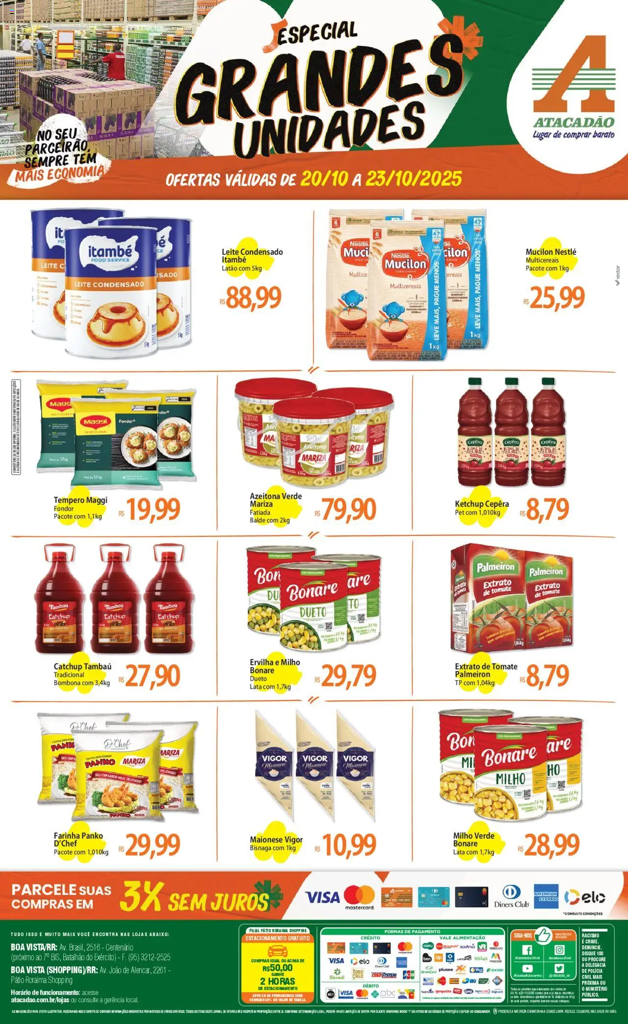 Atacadão folheto "Ofertas - RR" válido a partir de 20/10/2025 - número de página 1