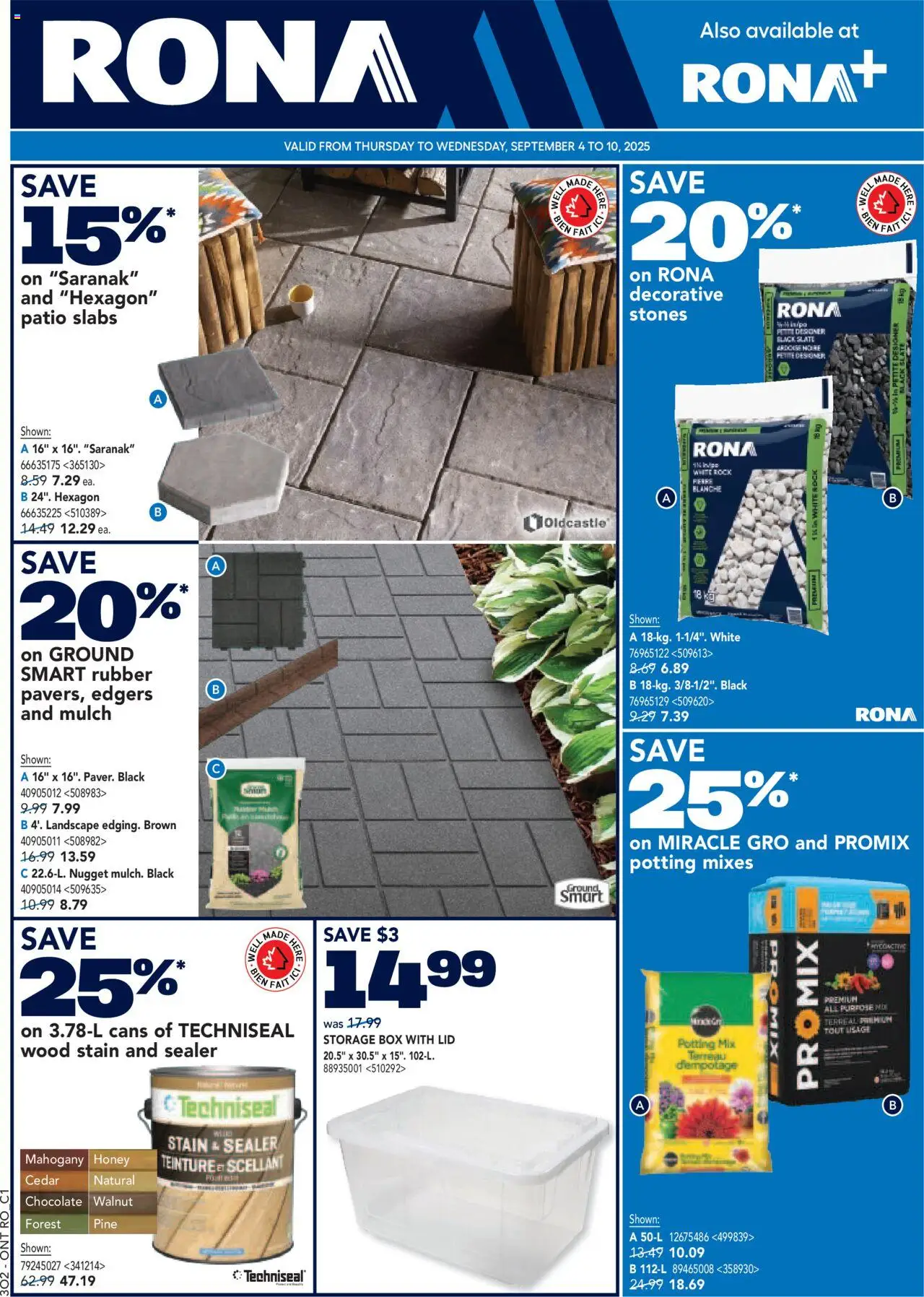 Rona flyer valid from Sep 04, 2025 - page number 1
