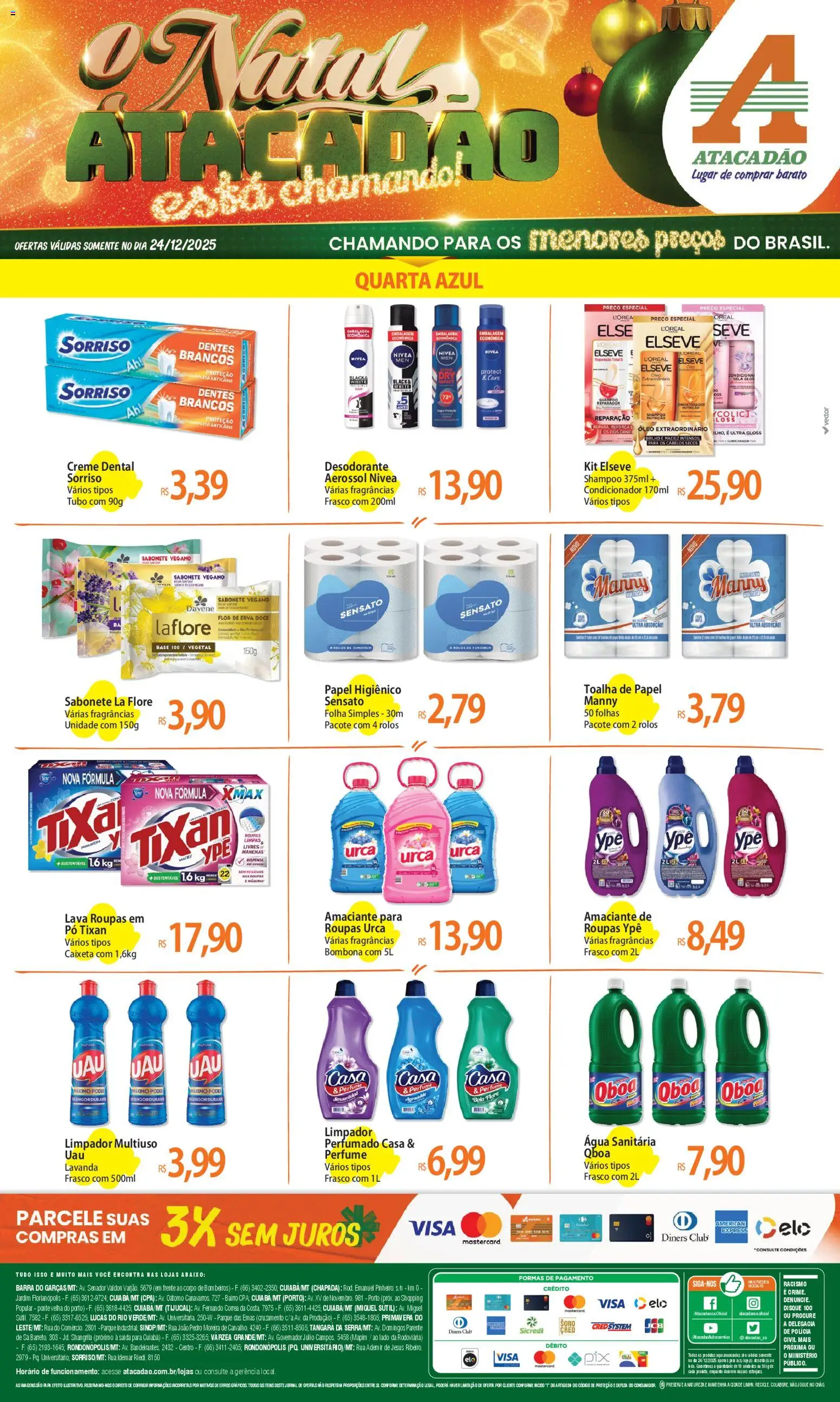 Pré-Visualização do folheto "Ofertas - MT" da loja Atacadão válido a partir de 24/12/2025