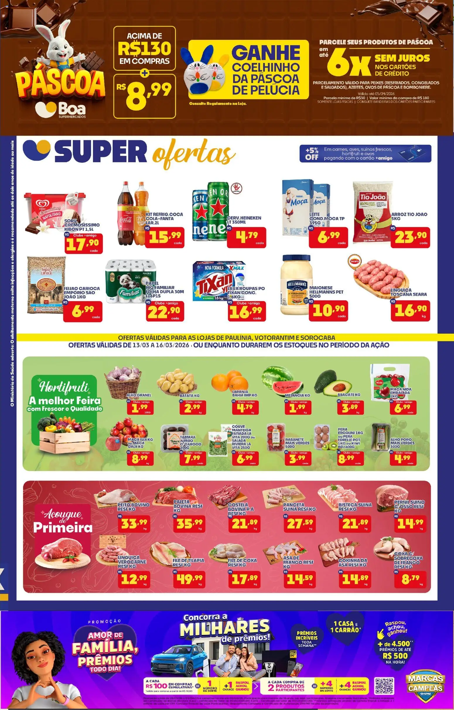 Pré-Visualização do folheto "Boa Supermercados - Ofertas da semana" da loja Boa Supermercados válido a partir de 13/03/2026