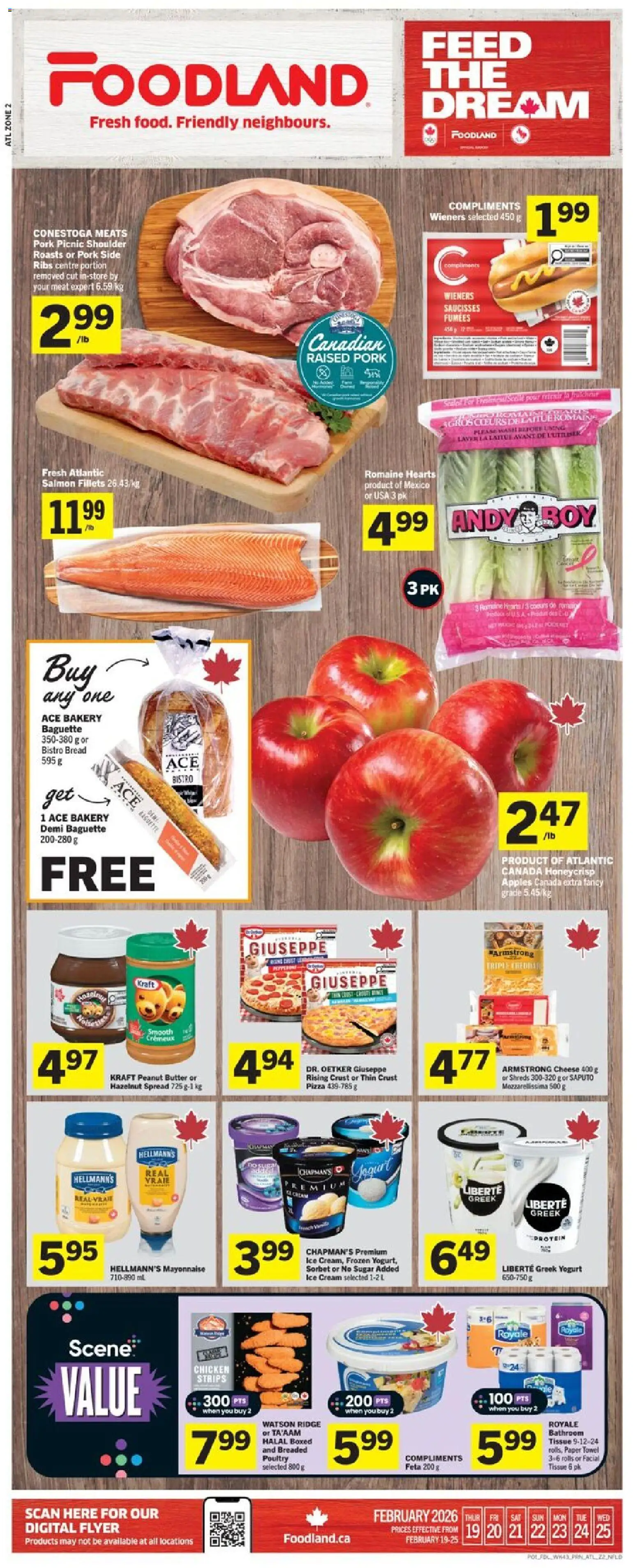 Preview of leaflet Weekly Flyer - NL from shop Foodland is valid from Feb 19, 2026