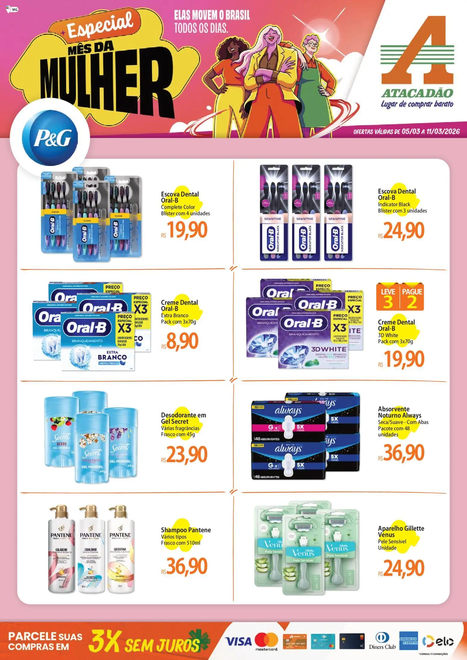 Pré-Visualização do folheto "Atacadão ofertas - MG" da loja Atacadão válido a partir de 05/03/2026