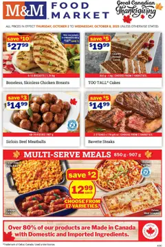 Preview of leaflet Weekly flyer / circulaire from shop M&M Food Market is valid from Oct 02, 2025