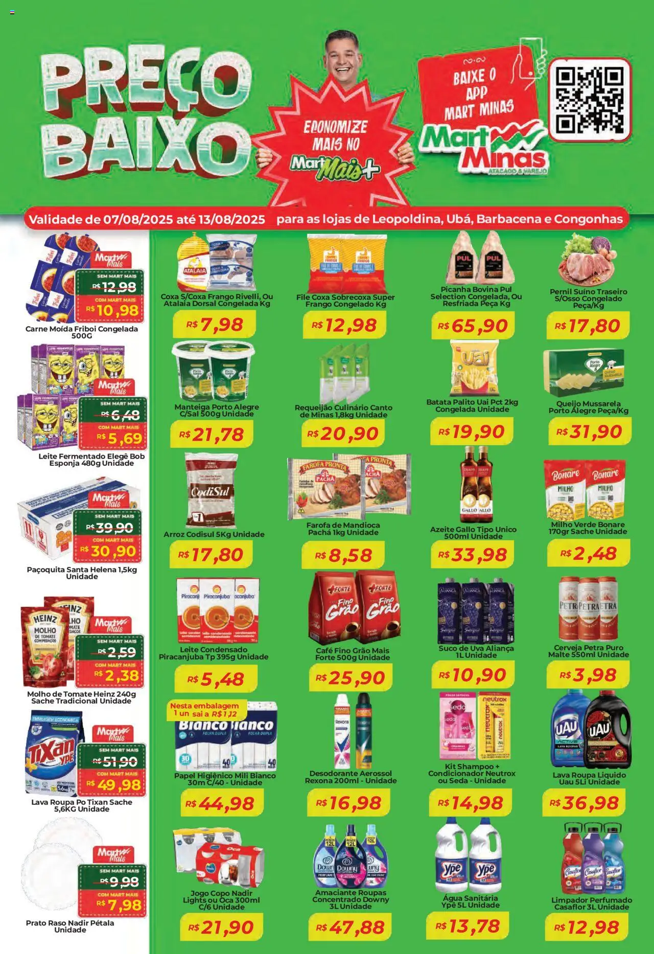 Mart Minas folheto "Ofertas da semana" válido a partir de 07/08/2025 - número de página 1