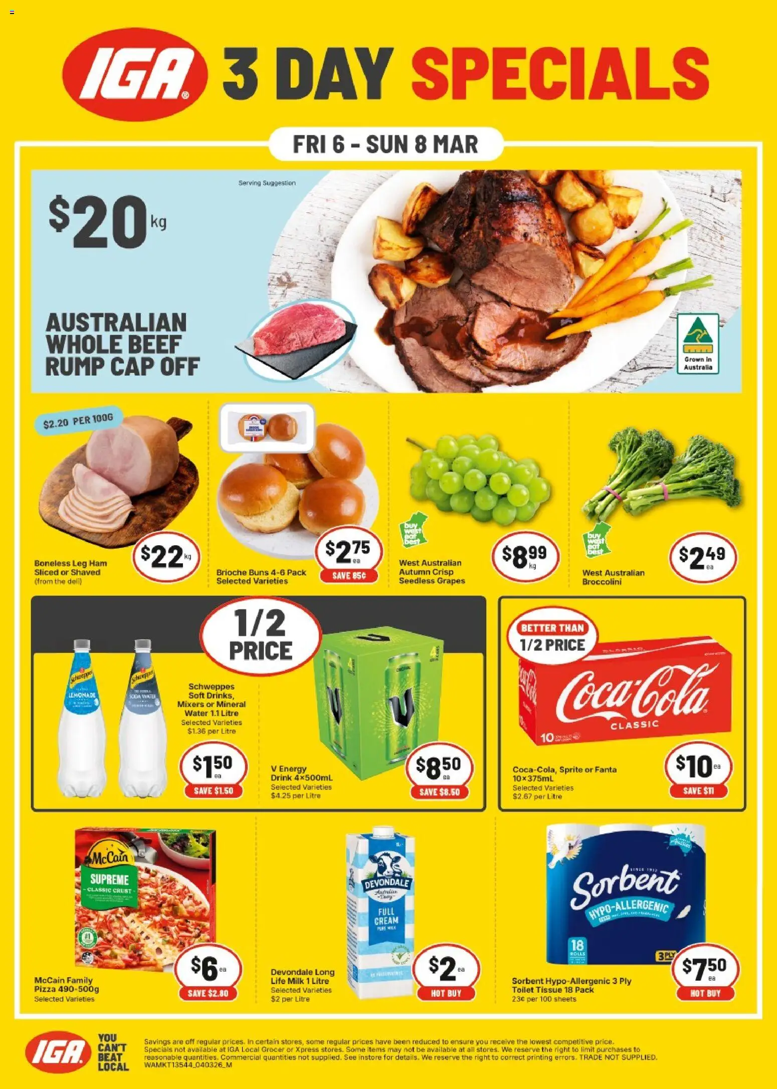 Preview of catalogue IGA Weekend Specials WA from shop IGA valid 06/03/2026