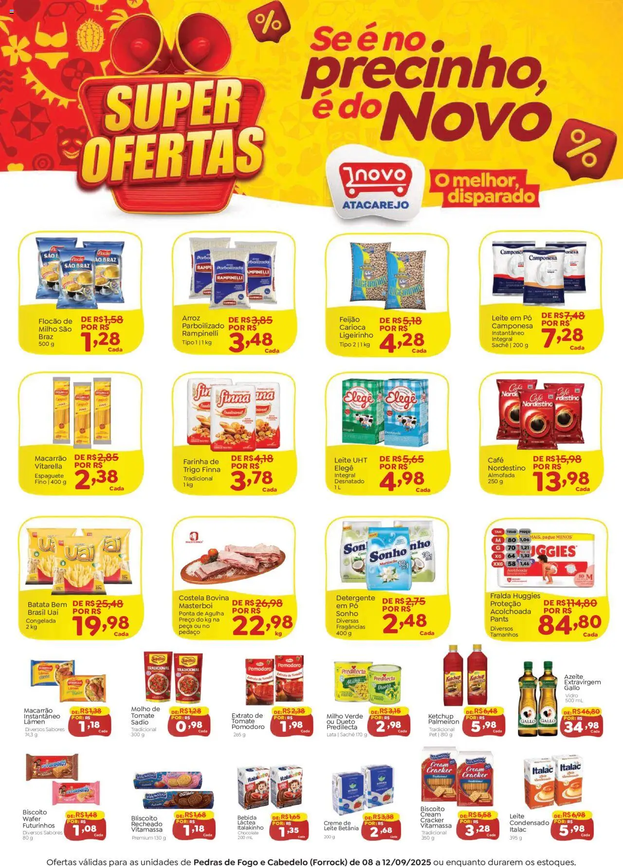 Novo Atacarejo folheto "Ofertas Semanal" válido a partir de 08/09/2025 - número de página 1