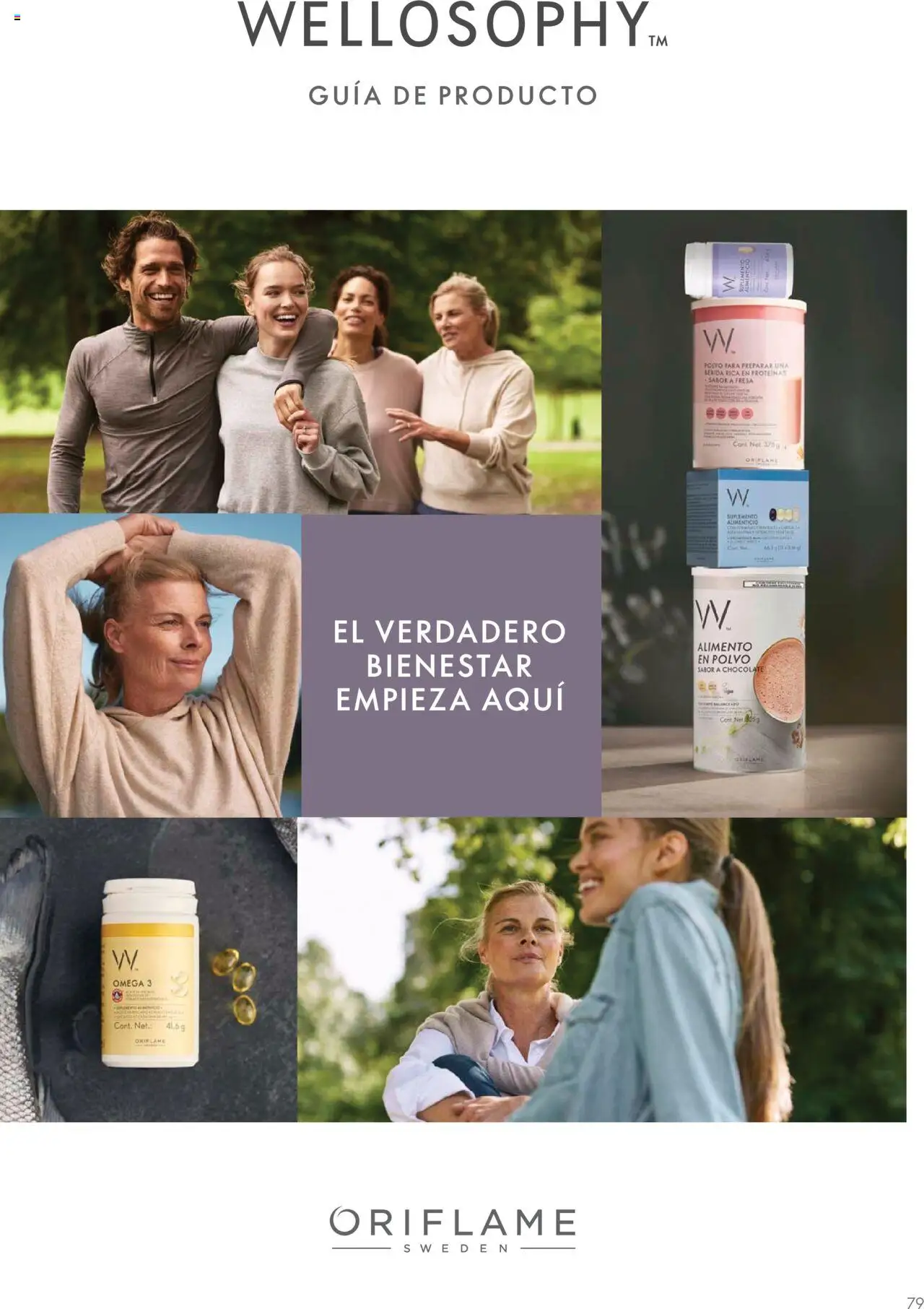 Guía de Producto Wellosophy 2024 Oriflame y sus promociones válidas desde el 10/02/2024 - Número de página 1 - Chocolate, Omega 3, Fresa, Omega, Polvo