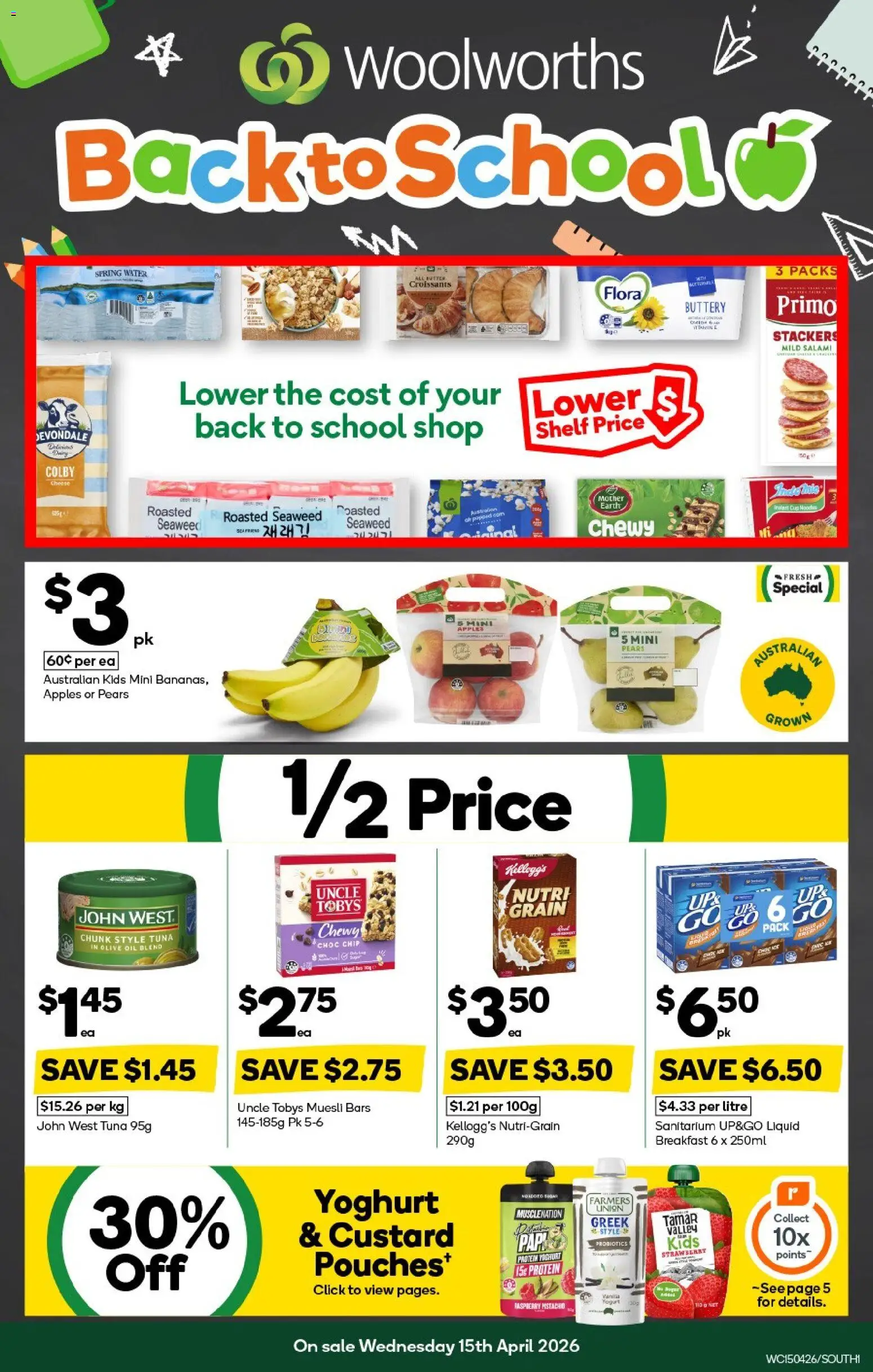 Preview of catalogue Woolworths catalogue NSW South from shop Woolworths valid 15/04/2026