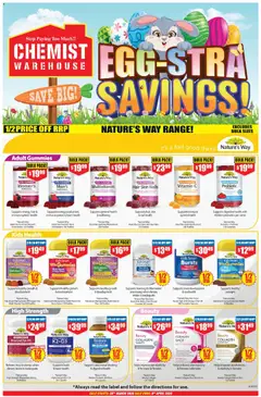 Preview of catalogue Chemist Warehouse catalogue from shop Chemist Warehouse valid 26/03/2026