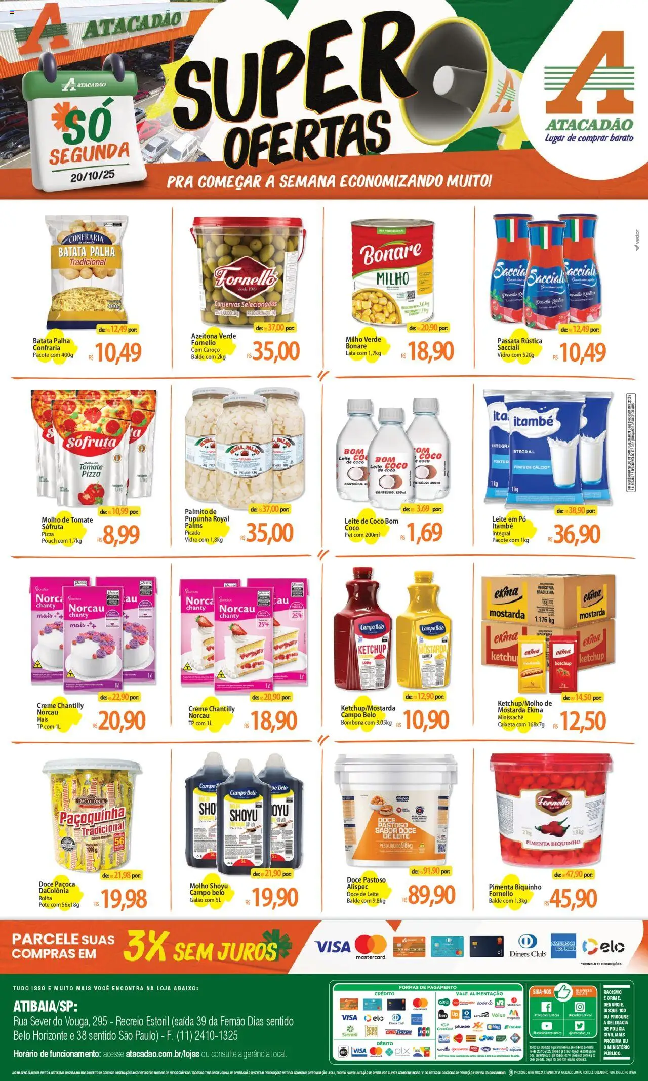 Atacadão folheto "Ofertas - SP" válido a partir de 20/10/2025 - número de página 1