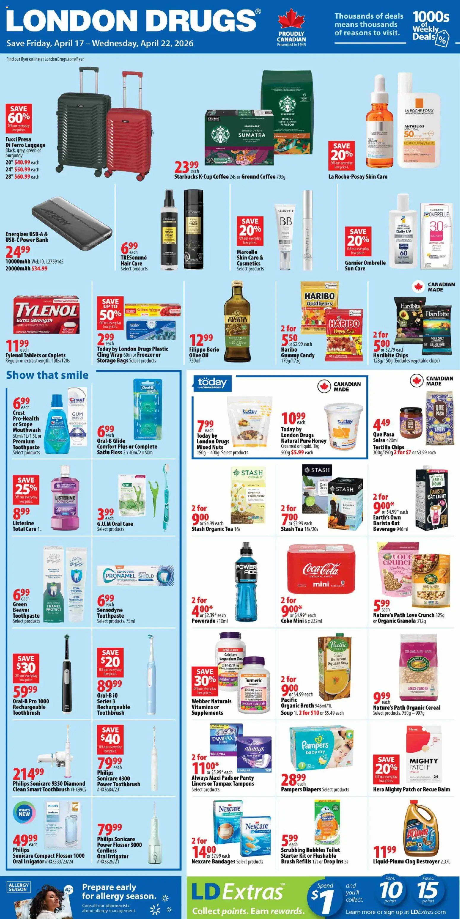 Preview of leaflet London Drugs weekly flyer / circulaire from shop London Drugs is valid from Apr 17, 2026