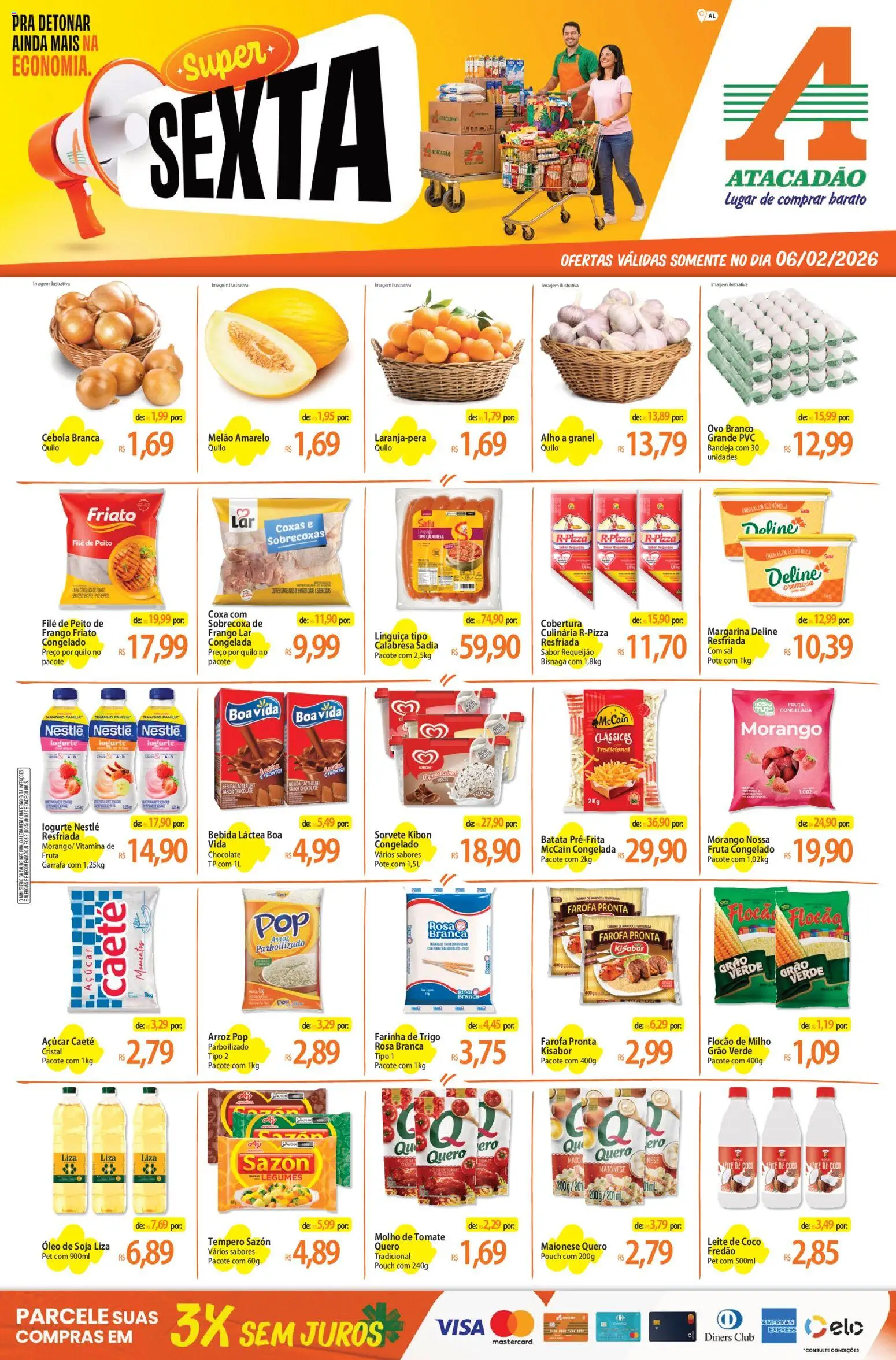 Pré-Visualização do folheto "Ofertas - AL" da loja Atacadão válido a partir de 06/02/2026