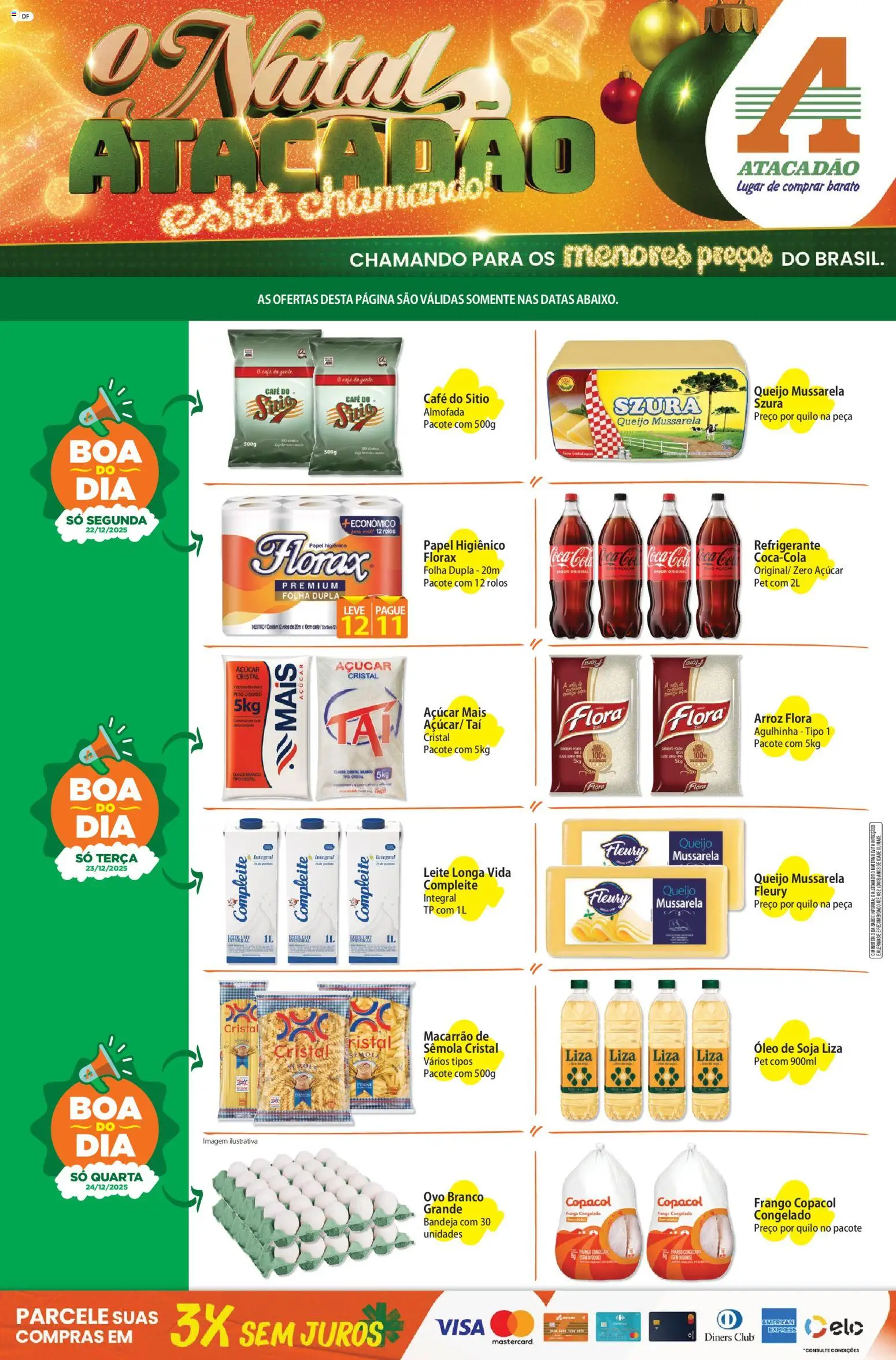 Pré-Visualização do folheto "Ofertas - DF" da loja Atacadão válido a partir de 22/12/2025