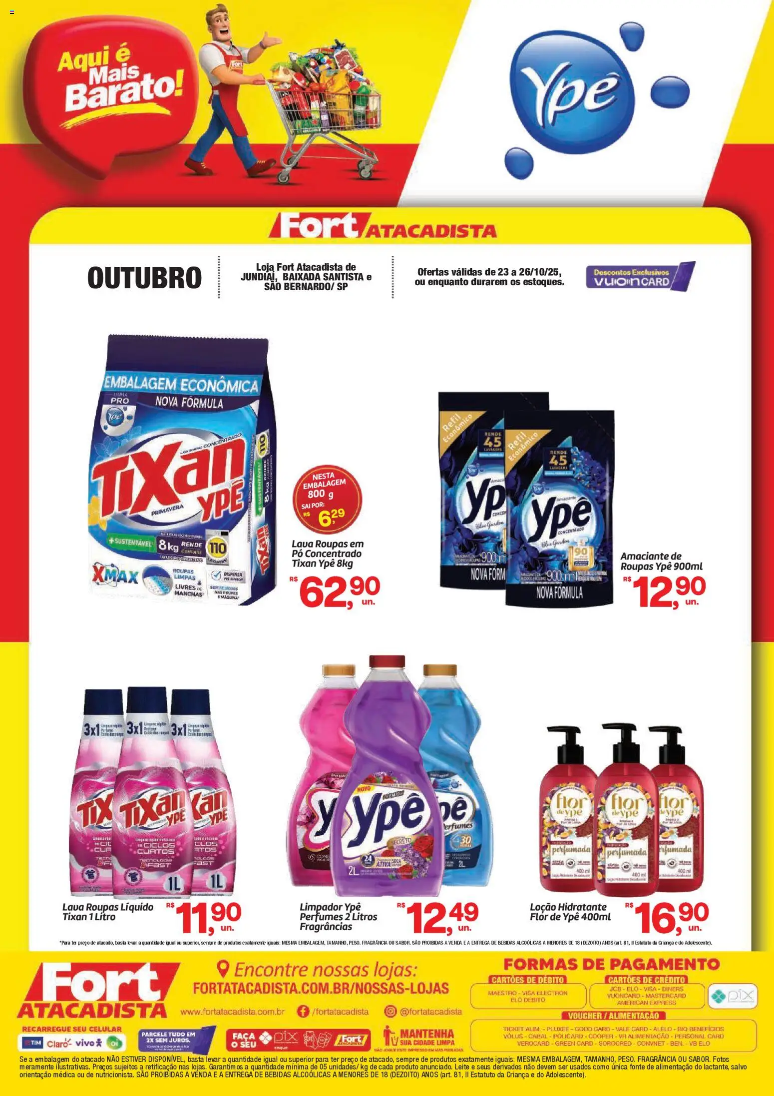 Fort Atacadista folheto "Ofertas Ypê" válido a partir de 23/10/2025 - número de página 1