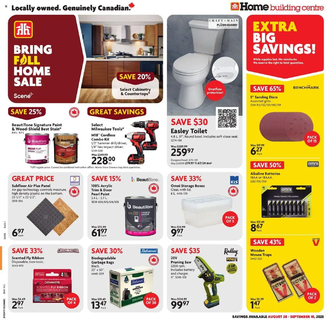 Home Hardware flyer valid from Aug 28, 2025 - page number 1
