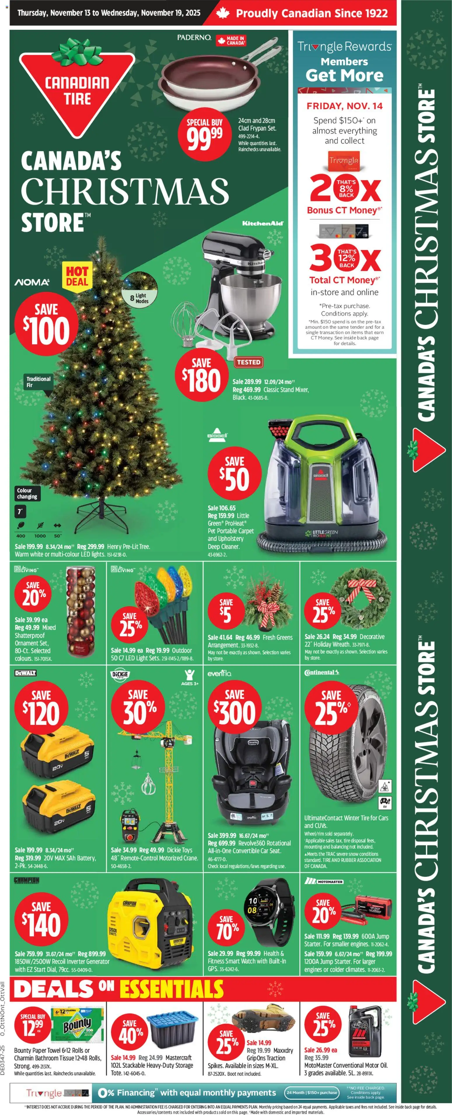 Preview of leaflet Weekly Flyer from shop Canadian Tire is valid from Nov 13, 2025