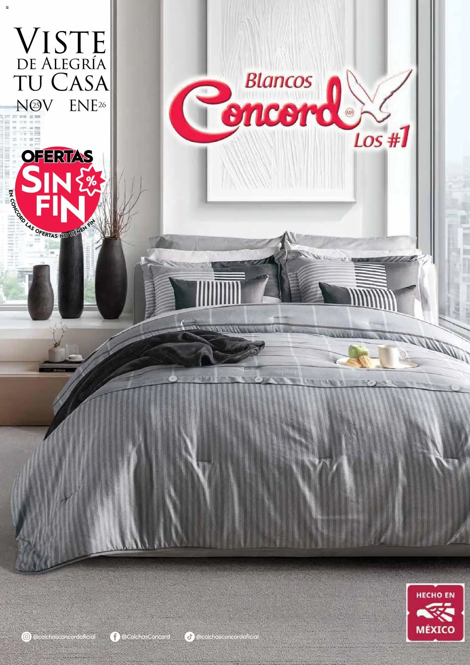 Vista previa las ofertas de la tienda Colchas Concord - Buen Fin desde el 01/11/2025 