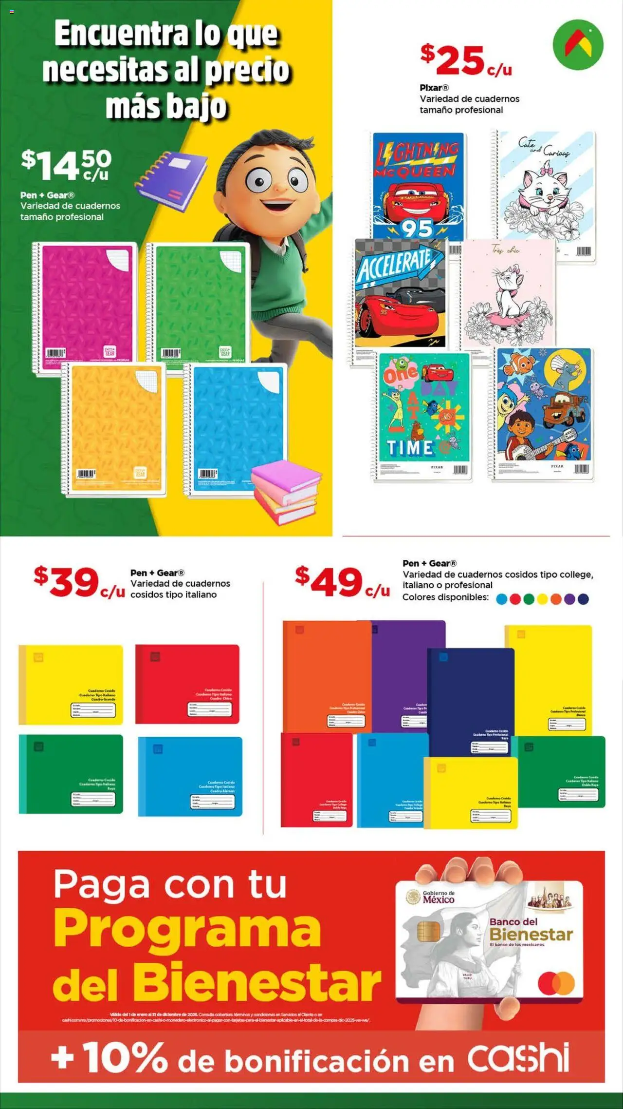 Folleto - Ahorra mucho más este regreso a clases Bodega Aurrerá y sus promociones válidas desde el 14/08/2025 - Número de página 1