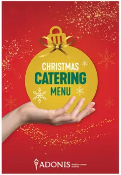 Preview of leaflet Christmas catering menu from shop Adonis is valid from Nov 13, 2025