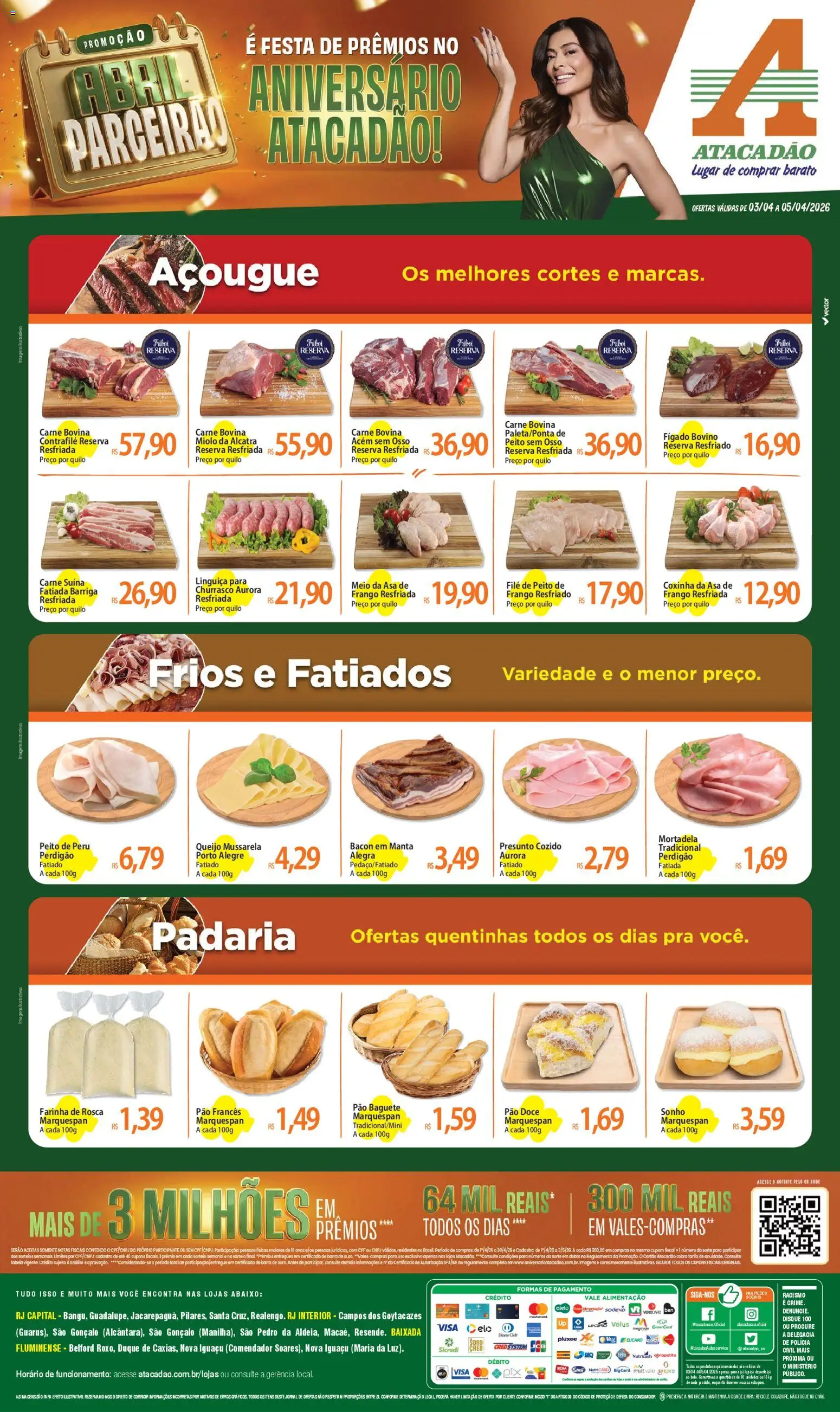 Pré-Visualização do folheto "Atacadão ofertas - RJ" da loja Atacadão válido a partir de 03/04/2026