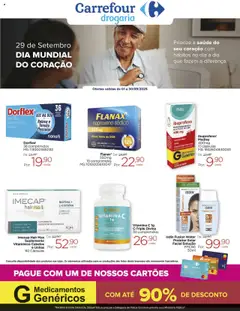 Pré-Visualização do folheto "Ofertas Drogaria" da loja Carrefour válido a partir de 01/09/2025