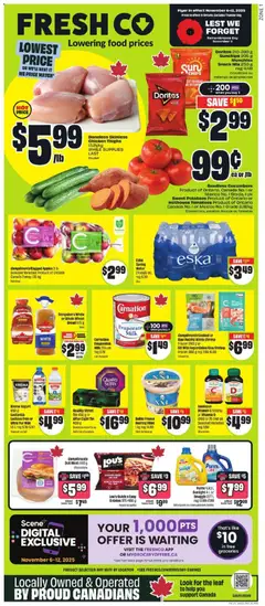 Preview of leaflet Weekly flyer / circulaire from shop FreshCo is valid from Nov 06, 2025