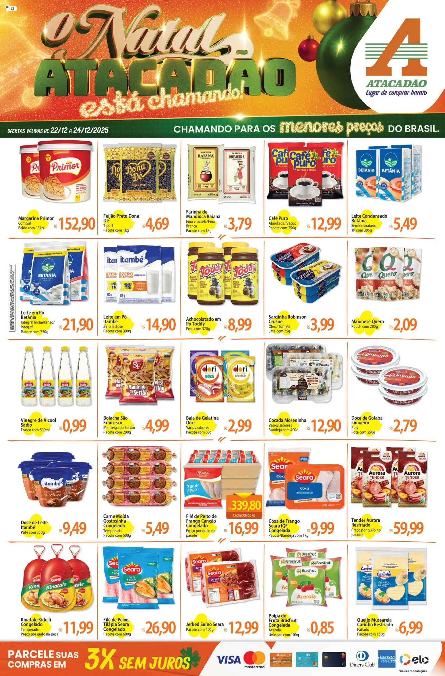 Pré-Visualização do folheto "Ofertas - CE" da loja Atacadão válido a partir de 22/12/2025